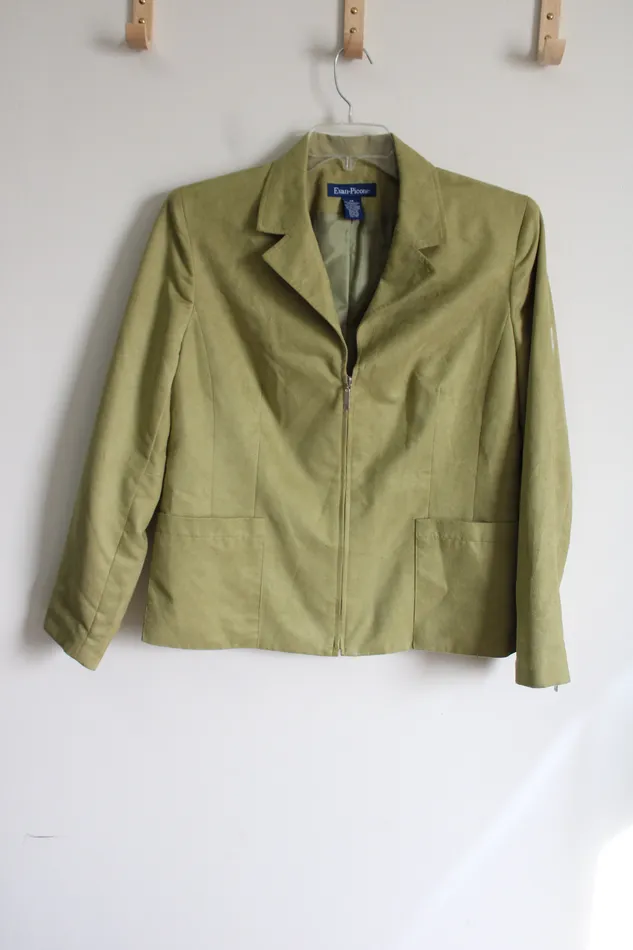 EvanPicone EvanPicone Green Suede Jacket 14 Earrings