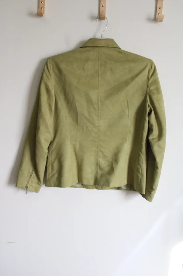 EvanPicone EvanPicone Green Suede Jacket 14 Earrings