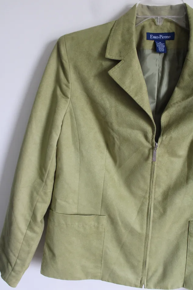 EvanPicone EvanPicone Green Suede Jacket 14 Earrings