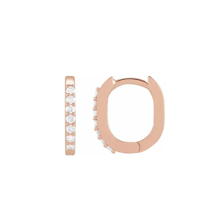 Everyday Diamond 15mm Hoops RACHEL LYNN CHICAGO Earrings