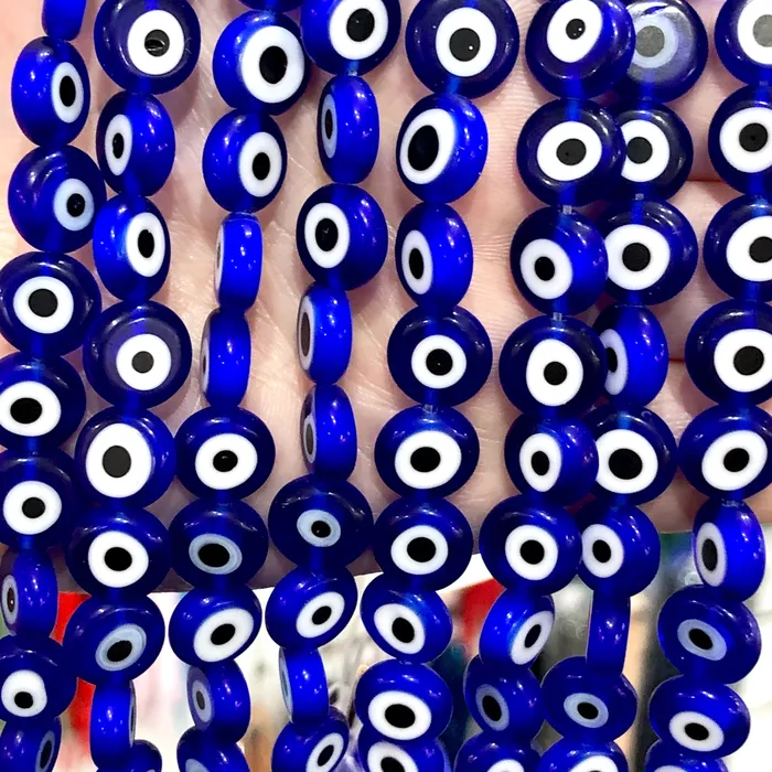 Evil Eye Beads Strand of 38 Flat Round 10mm Glass Beads Lampwork Glass Evil Eye Jewelry Lampwork Beads UK Beading Supply Peppy Beads Necklaces Evil Eye Beads Strand of 38 Flat Round 10mm Glass Beads Lampwork Glass Evil Eye Jewelry Lampwork Beads UK Beading Supply Peppy Beads Necklaces