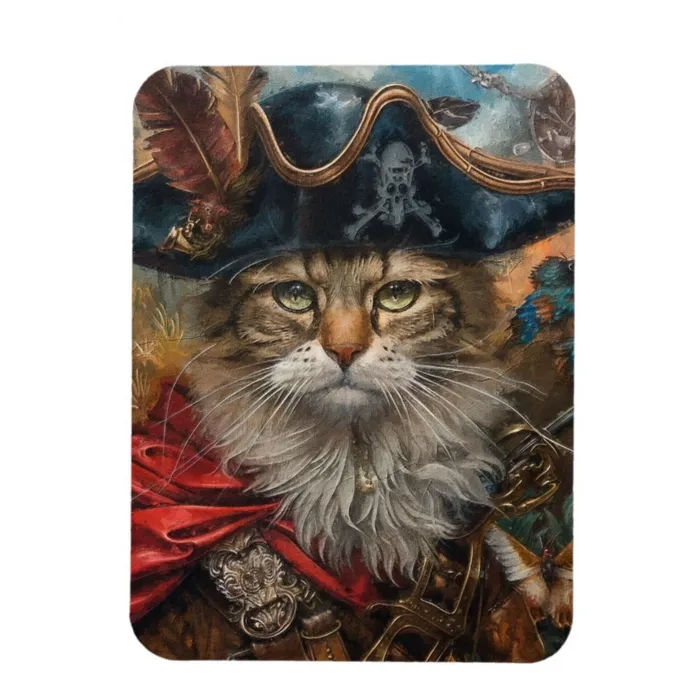 Feline Buccaneer Flexible Photo Magnet ZAZZLE Necklaces