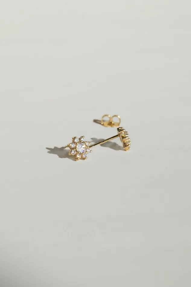 Foe Dear Earrings Bellis Studs Moonstone madetoorder