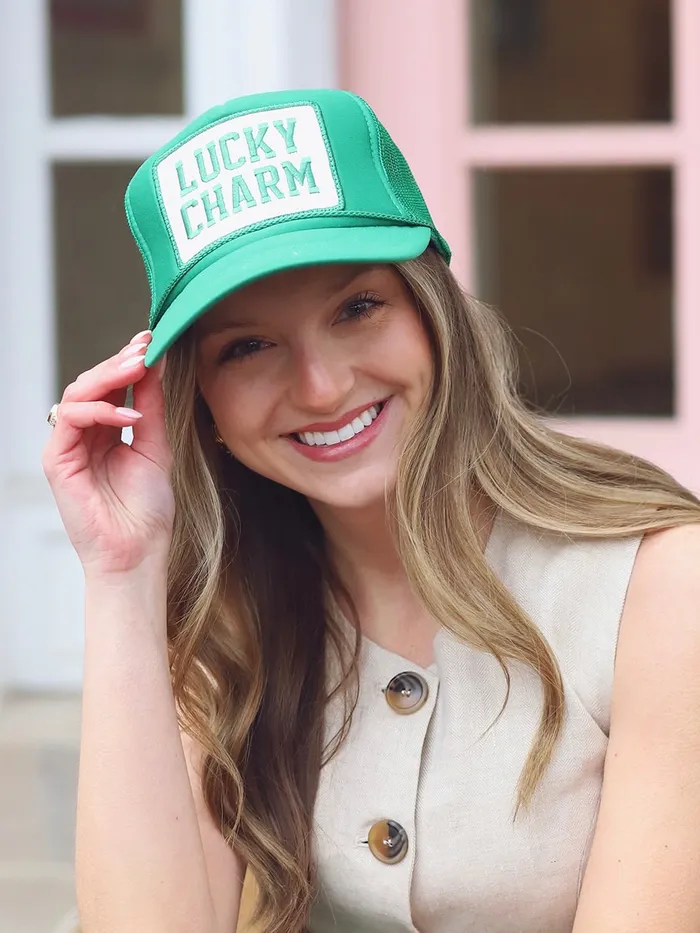 Friday Feelin Charm Necklaces Lucky Charm Trucker Hat
