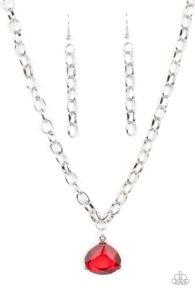 Gallery Gem Red Paparazzi Accessories Earrings
