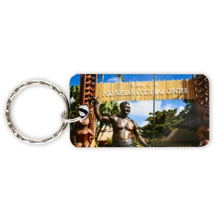 GIFTWORKSPLUS Earrings Polynesian Cultural Center Shaka Entrance KeyringFob