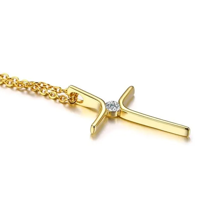 Gold Plated Womens Christian Necklace br Elegance Lords Guidance Necklaces