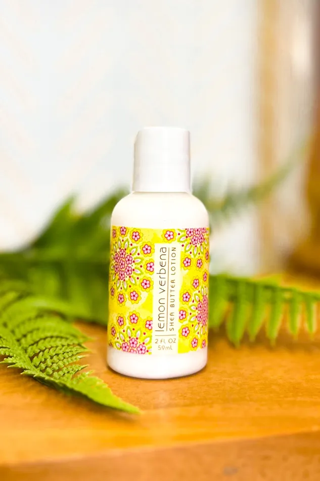Greenwich Bay Earrings Travel Hand Lotion Lemon Verbena