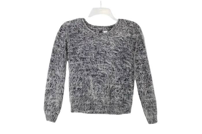HM Earrings Divided Gray Sweater XS