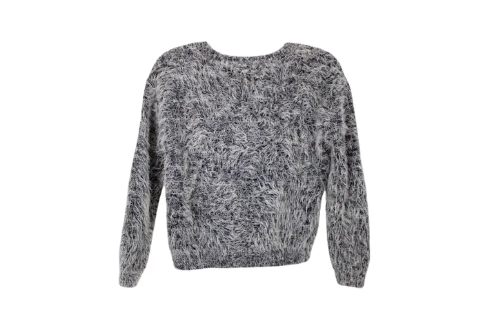 HM Earrings Divided Gray Sweater XS
