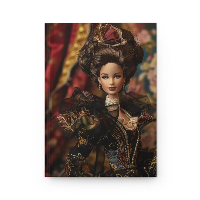 Hardcover Journal Matte Victorian Barbie Portraits by NC Earrings