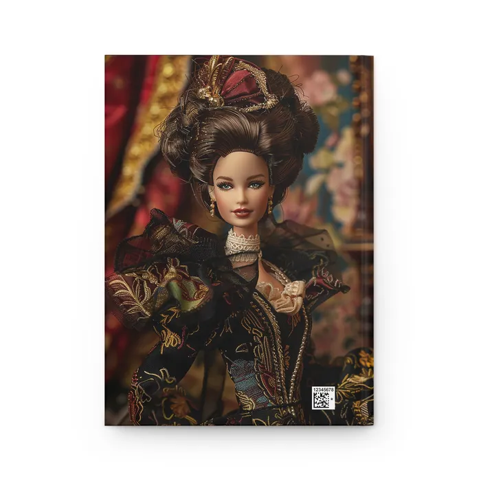 Hardcover Journal Matte Victorian Barbie Portraits by NC Earrings