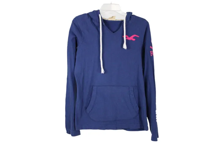Hollister Blue Hoodie S Hollister Rings