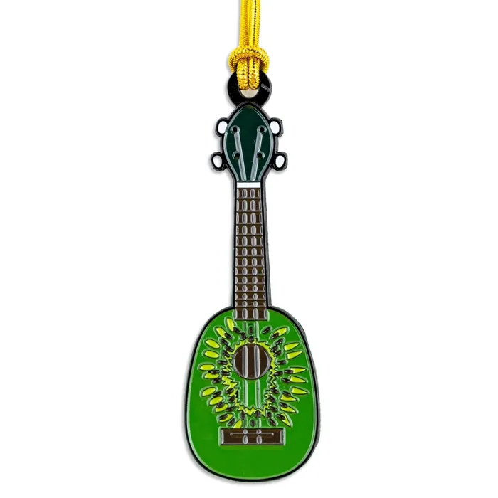 IMPULSESOUV Necklaces Metal Ukulele Christmas Ornament Novelty Kiwi