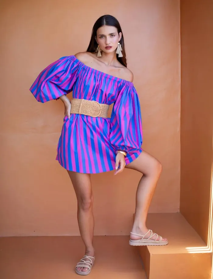 ISABELLA SINGLE WRAP BELT BASKET WEAVE Erika Pea Earrings ISABELLA SINGLE WRAP BELT BASKET WEAVE Erika Pea Earrings