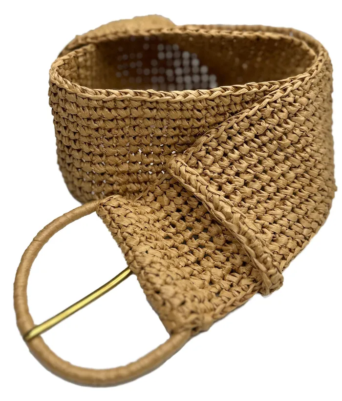 ISABELLA SINGLE WRAP BELT BASKET WEAVE Erika Pea Earrings ISABELLA SINGLE WRAP BELT BASKET WEAVE Erika Pea Earrings