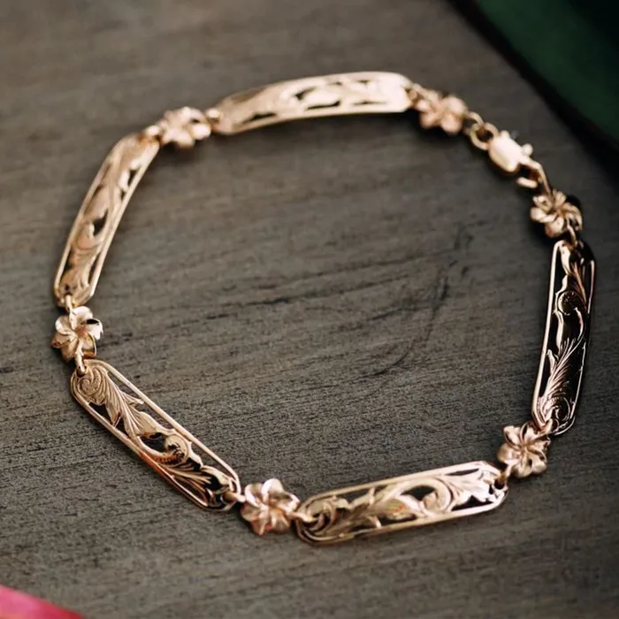 Island Fine Jewelry Bracelets 14K Gold Kaipo Linked Bracelet