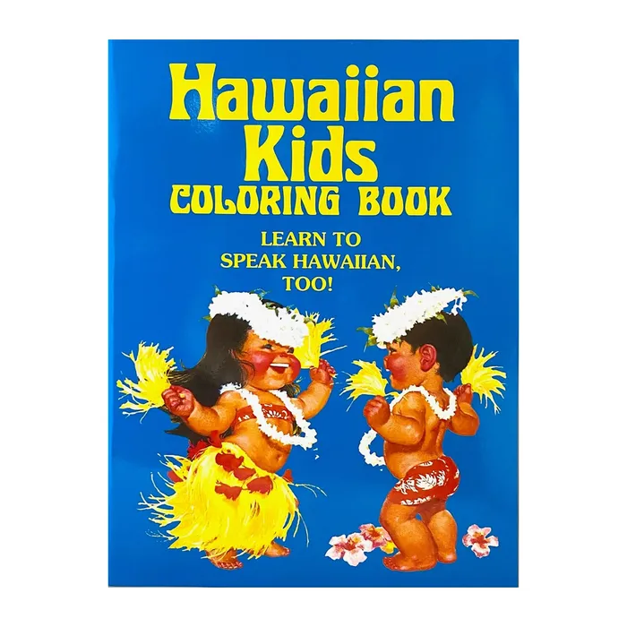 ISLANDERGRP Earrings Hawaiian Kids Coloring Book