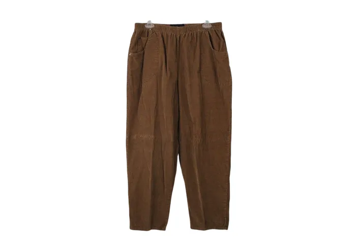 Jeno Newman Brown Corduroy Pants 18 Petite Jeno Newman Earrings