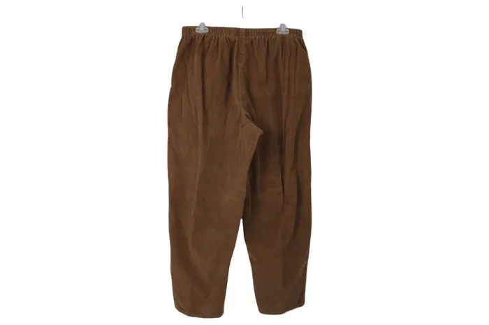 Jeno Newman Brown Corduroy Pants 18 Petite Jeno Newman Earrings