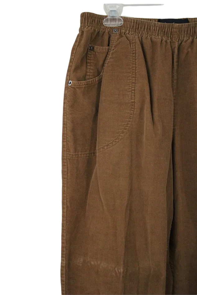 Jeno Newman Brown Corduroy Pants 18 Petite Jeno Newman Earrings
