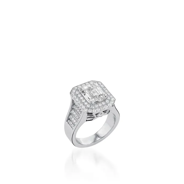 John Atencio Rings Diana Elite White Gold Diamond Ring