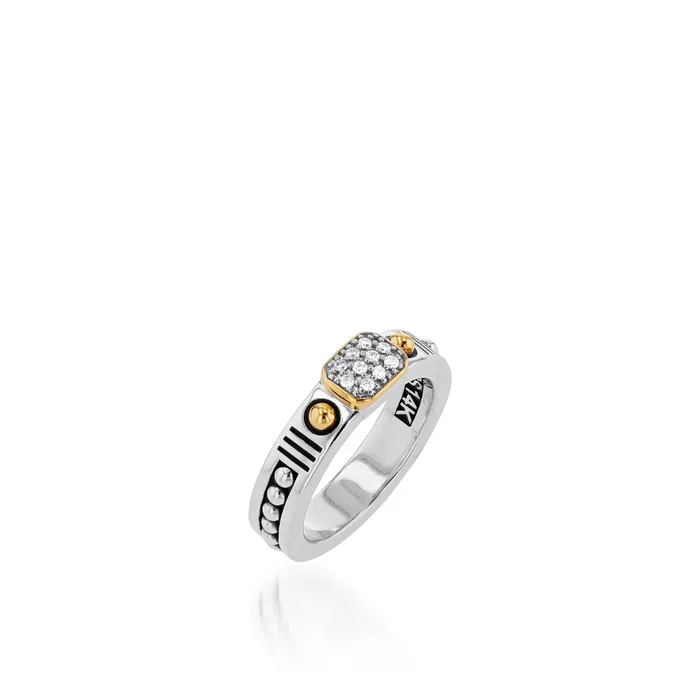 John Atencio Rings Sahara Pave Diamond Stack Ring