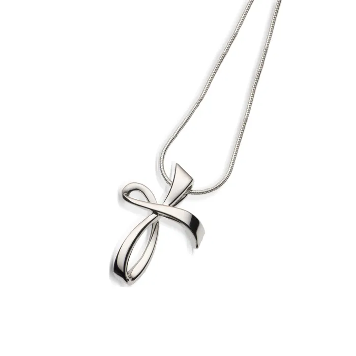 John Atencio Serenity Silver Cross Pendant Necklace Necklaces