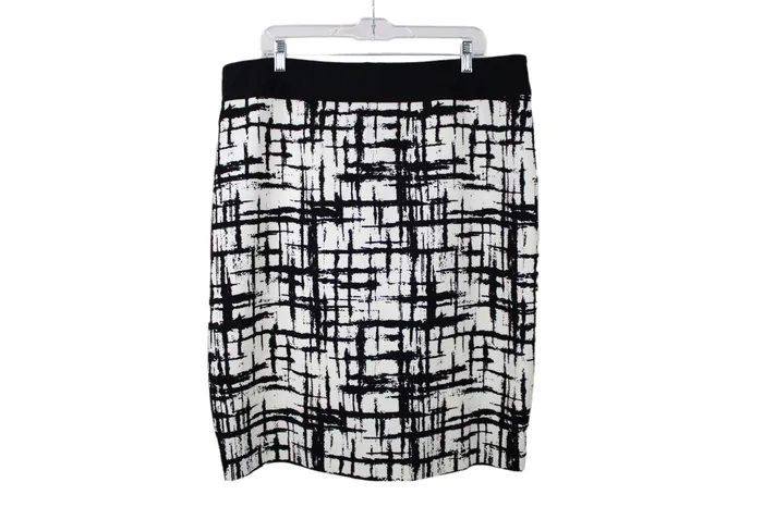 Jones Studio Rings Jones Studio Black White Skirt 18W