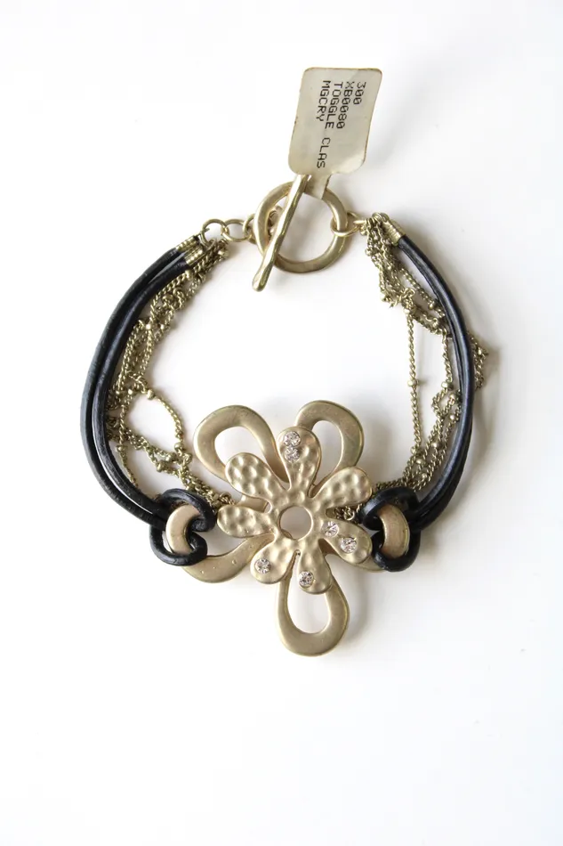 Jubilee Thrift Bracelets NEW Retro Daisy Chain Leather Bracelet