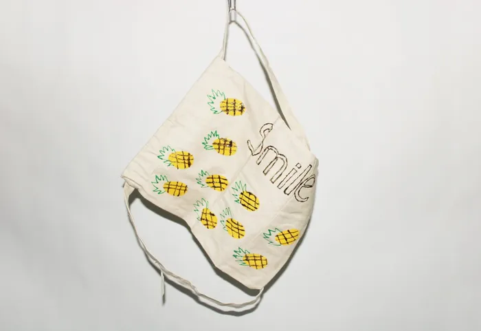 Jubilee Thrift Earrings Smile Canvas Bag