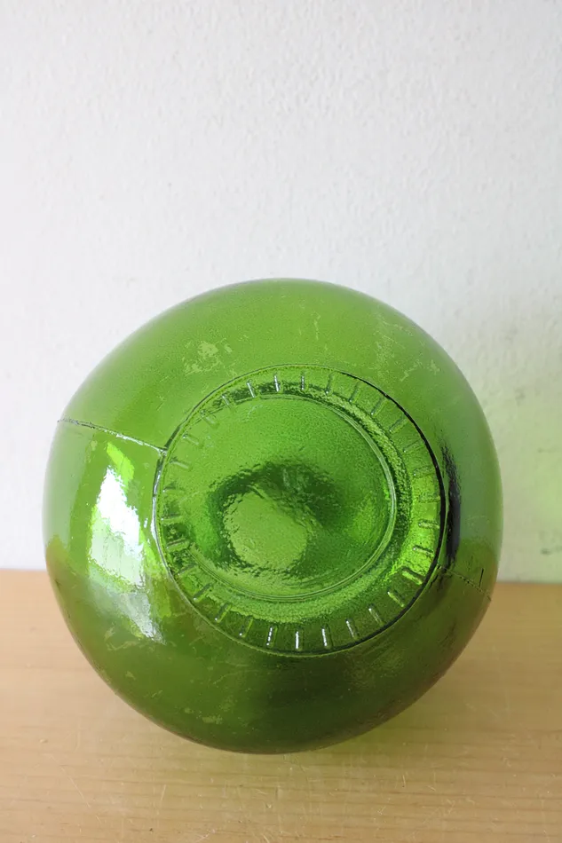 Jubilee Thrift Earrings Vidrios San Miguel Green Glass Bulb Vase