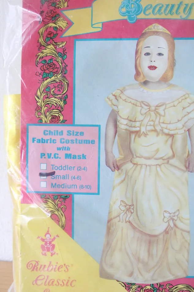 Jubilee Thrift Earrings Vintage Rubies Classic Storybook Characters Beauty Child Costume Mask Size S 46