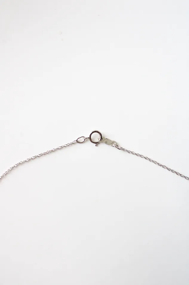 Jubilee Thrift Necklaces 10K Sterling Silver TwoToned Rhinestone Twist Pendant Necklace