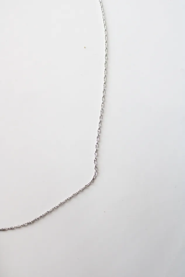 Jubilee Thrift Necklaces 10K Sterling Silver TwoToned Rhinestone Twist Pendant Necklace
