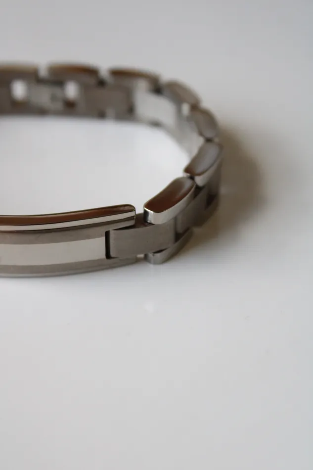 Jubilee Thrift Stainless Steel Diamond Mens Silver Bracelet Bracelets