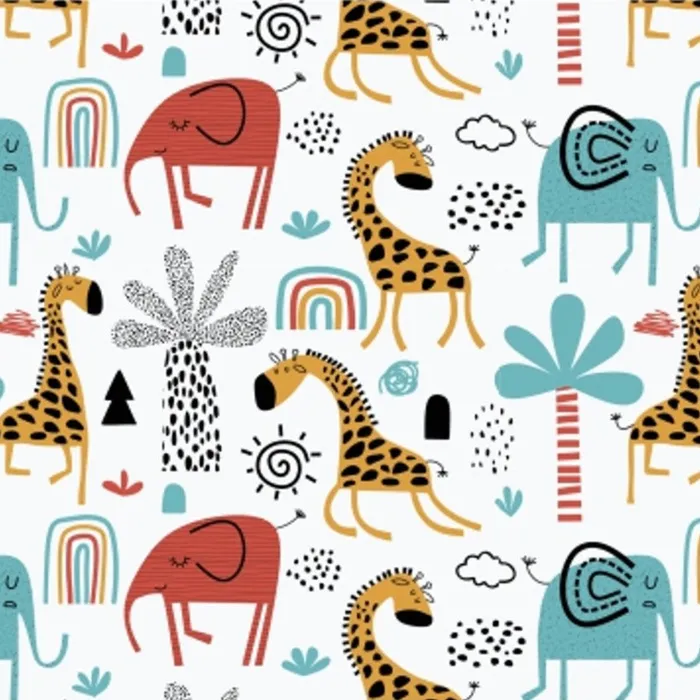Kiddies Giraffe Elephant Paper Placemats BALI TRADING Earrings
