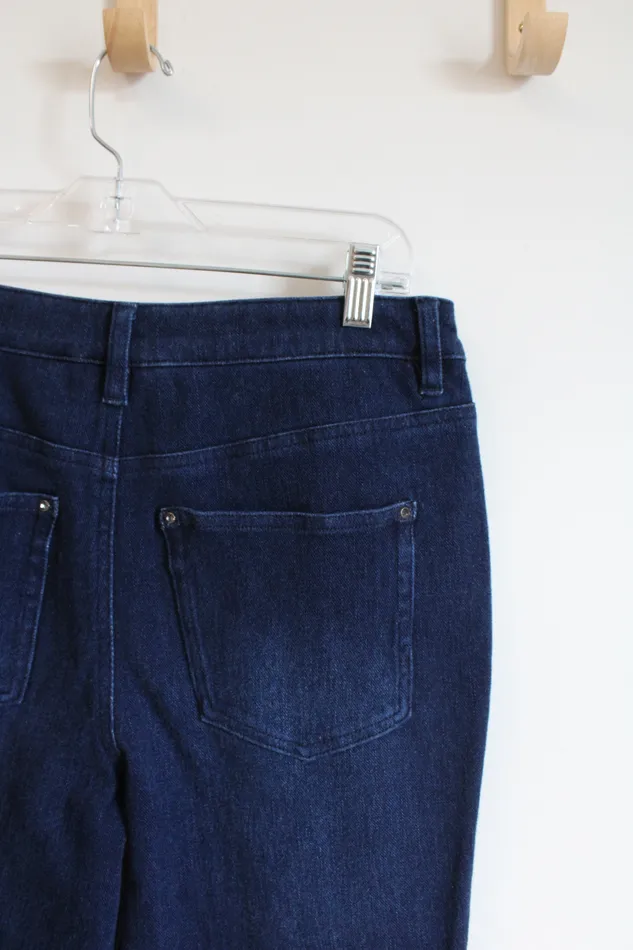 Kim Gravel Kim Gravel Belle Dark Wash Long Jeans 6 Earrings