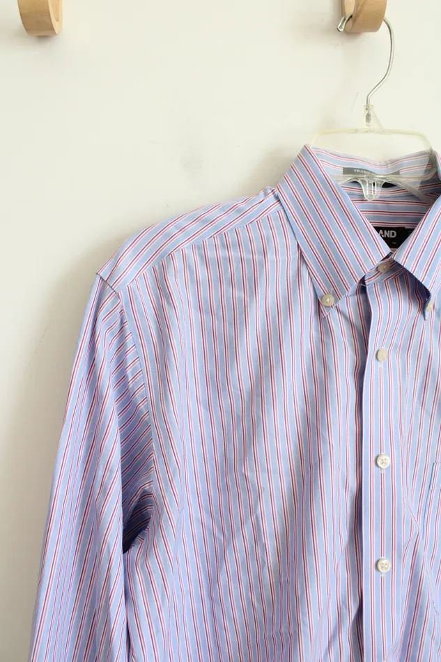 Kirkland Signature Rings Kirkland Traditional Fit Red White Blue Striped Button Down Shirt 15532 M Kirkland Signature Rings Kirkland Traditional Fit Red White Blue Striped Button Down Shirt 15532 M