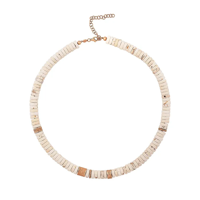 Kismet by Milka Necklaces Ivory Beaded Necklace