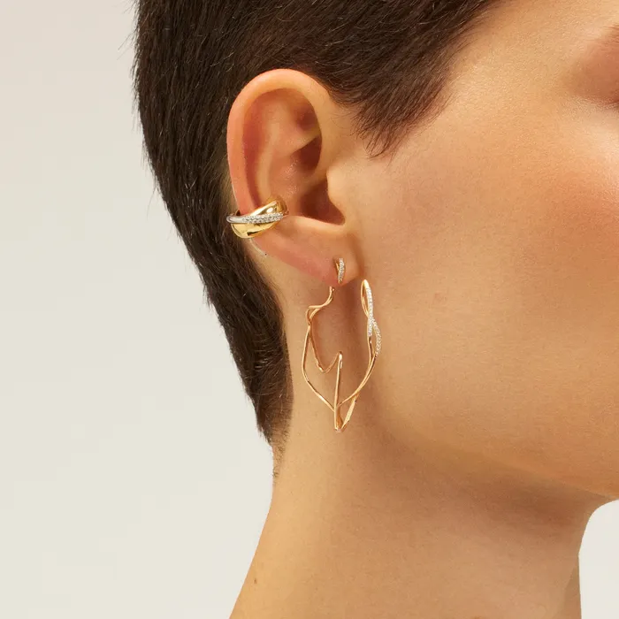 Kismet by Milka2 Earrings Tangled Hoop Earring