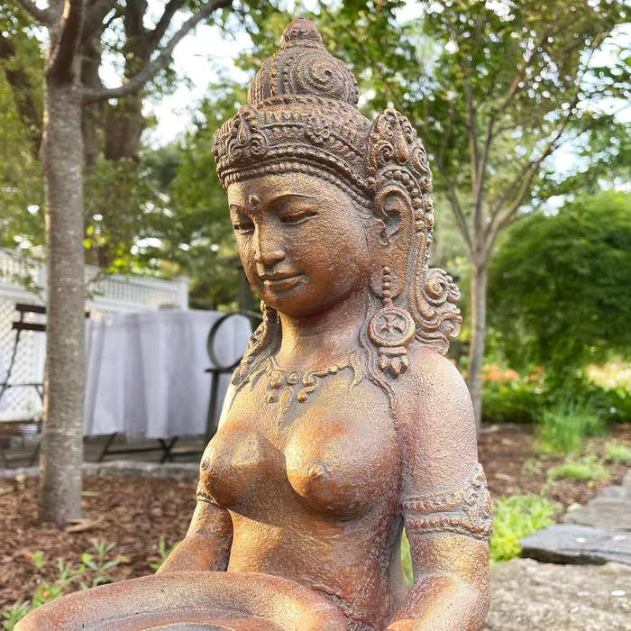 Kneeling Tara Garden Statue Sacred Statues Necklaces