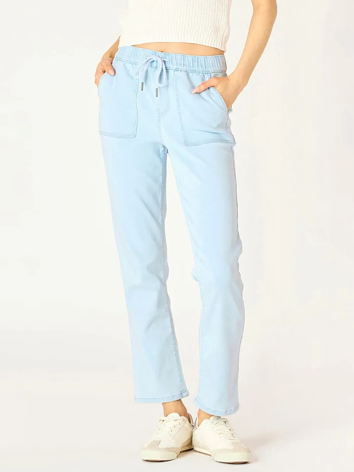 Knit Denim Jogger DexBlack Tape Earrings