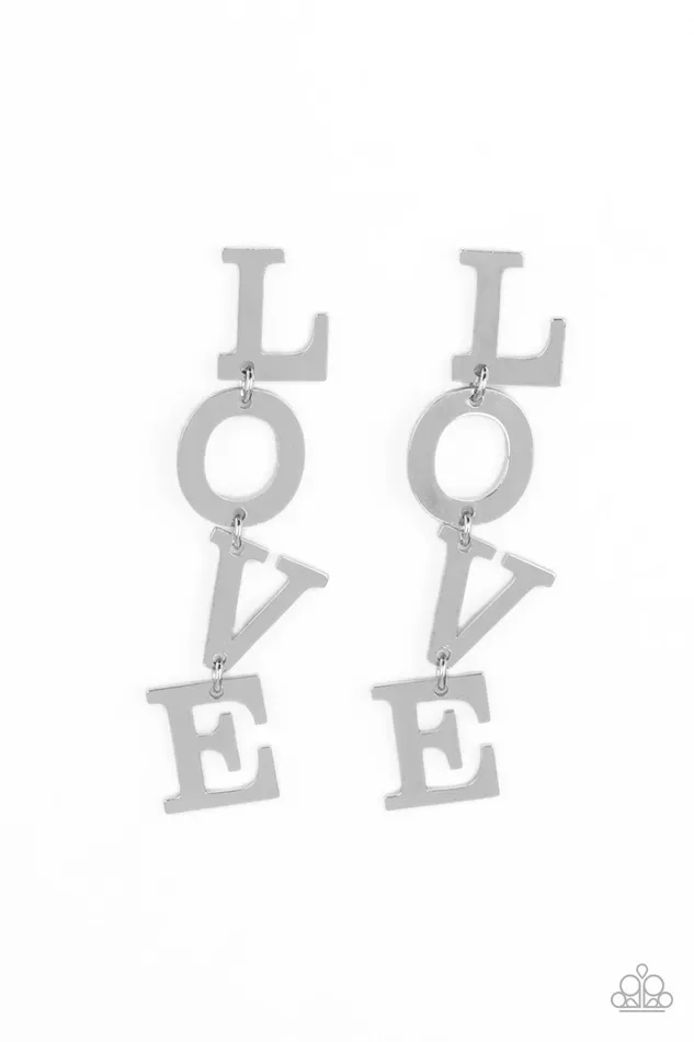 LOVE Silver Paparazzi Accessories Rings