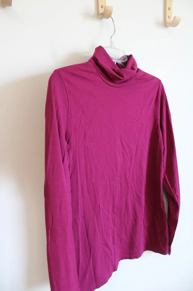 Lands End Earrings Lands End Purple Turtleneck Shirt Youth L 1416
