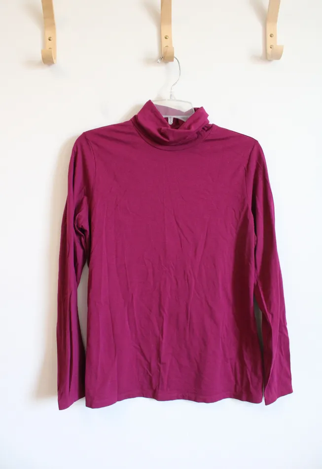 Lands End Earrings Lands End Purple Turtleneck Shirt Youth L 1416
