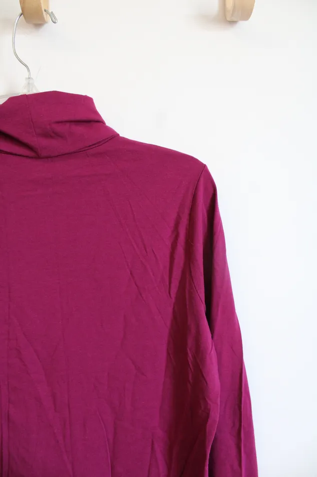 Lands End Earrings Lands End Purple Turtleneck Shirt Youth L 1416