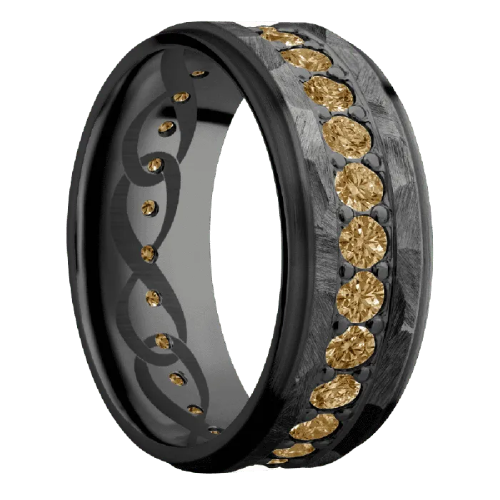 Lashbrook Earrings Zirconium Rock Satin Finish