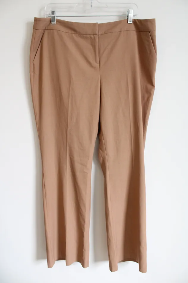 Laundry Laundry By Shell Segal Los Angeles Brown Trouser Pant 14R Earrings