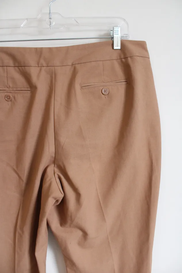 Laundry Laundry By Shell Segal Los Angeles Brown Trouser Pant 14R Earrings